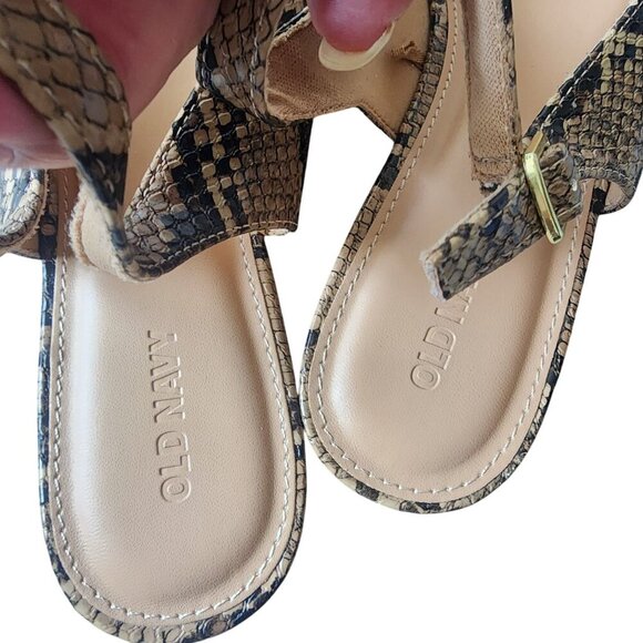 NEW Slingback Mary Jane Flats Brown Snake Women's 9 - Picture 11 of 15